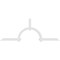 Ekena Millwork Ericson Architectural Grade PVC Gable Bracket, 108"W x 40 1/2"H x 2"D x 4"F, 9/12 Pitch GBP108X41X0204ERI00 - alternate 3